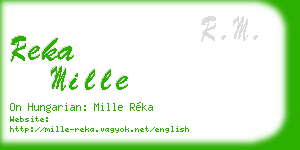 reka mille business card